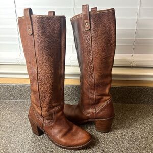 FIORENTINI + BAKER Brown All Leather Heel Riding Boot Women EU 40 US 9.5 Pull On